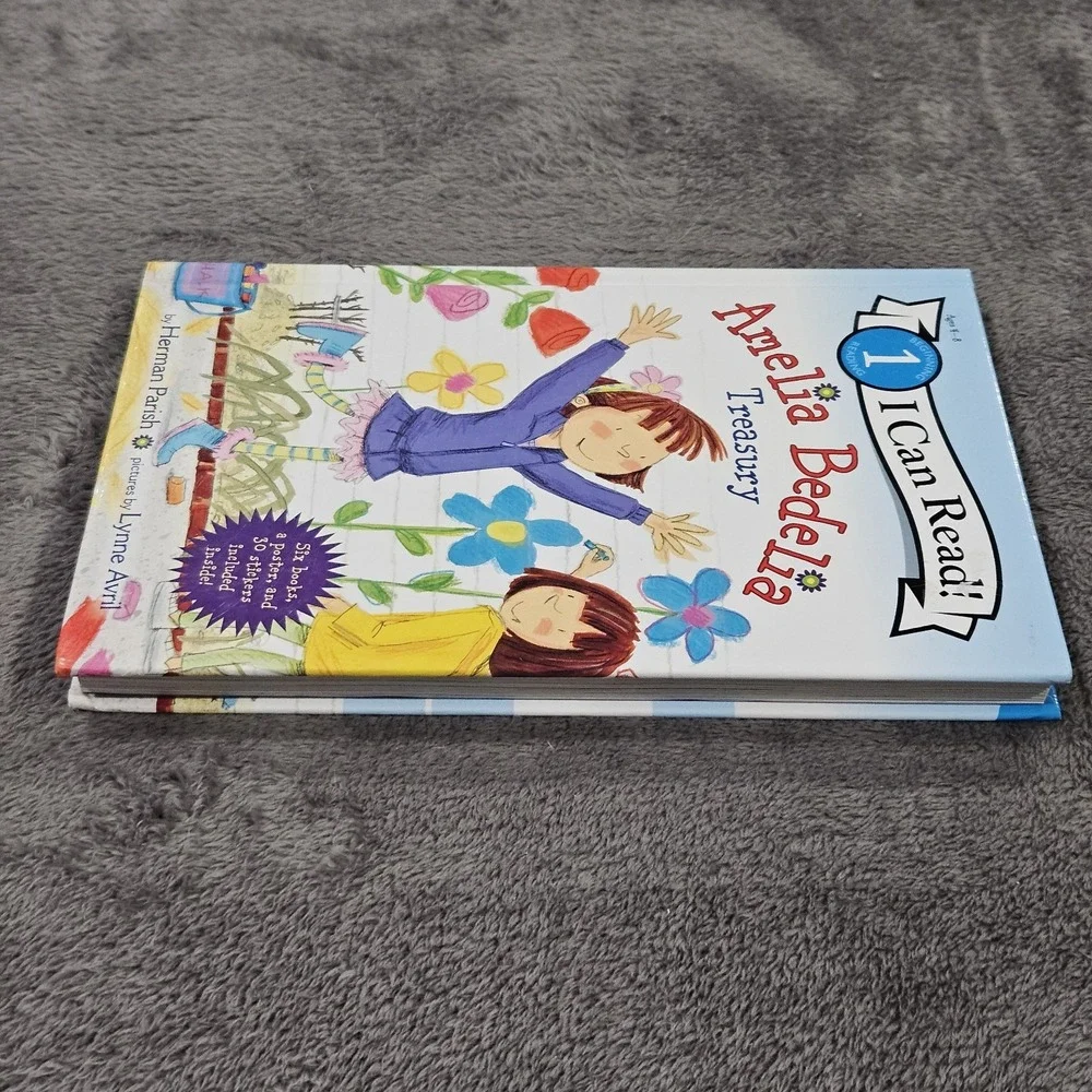 I Can Read Amelia Bedelia Treasury 6 Books, Level 1, Poster, Stickers -Hardcover